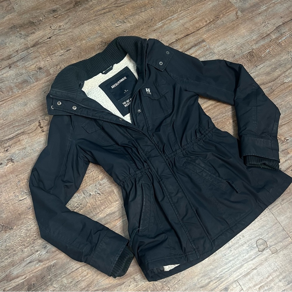 Navy Abercrombie & Fitch Coat